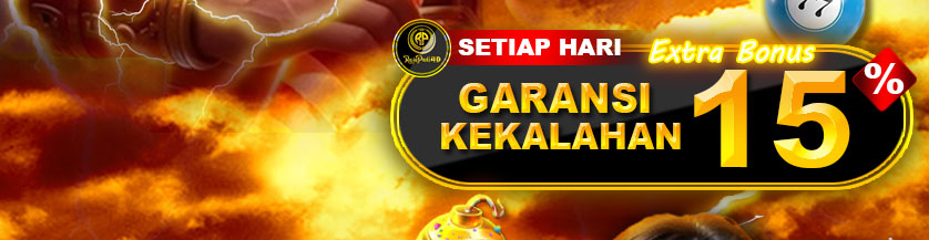 Bonus garansi kekalahan 15%